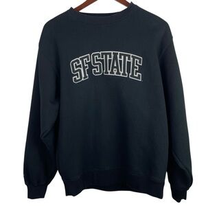 San Francisco State | Black Spell Out Crew Neck Sweatshirt